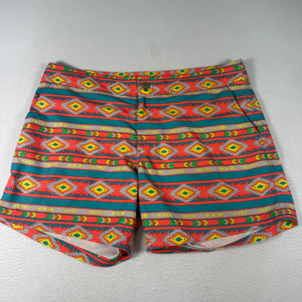 Chubbies Swim Trunks Mens 40 Multicolor Southwestern Stretch Boho Beach Shorts